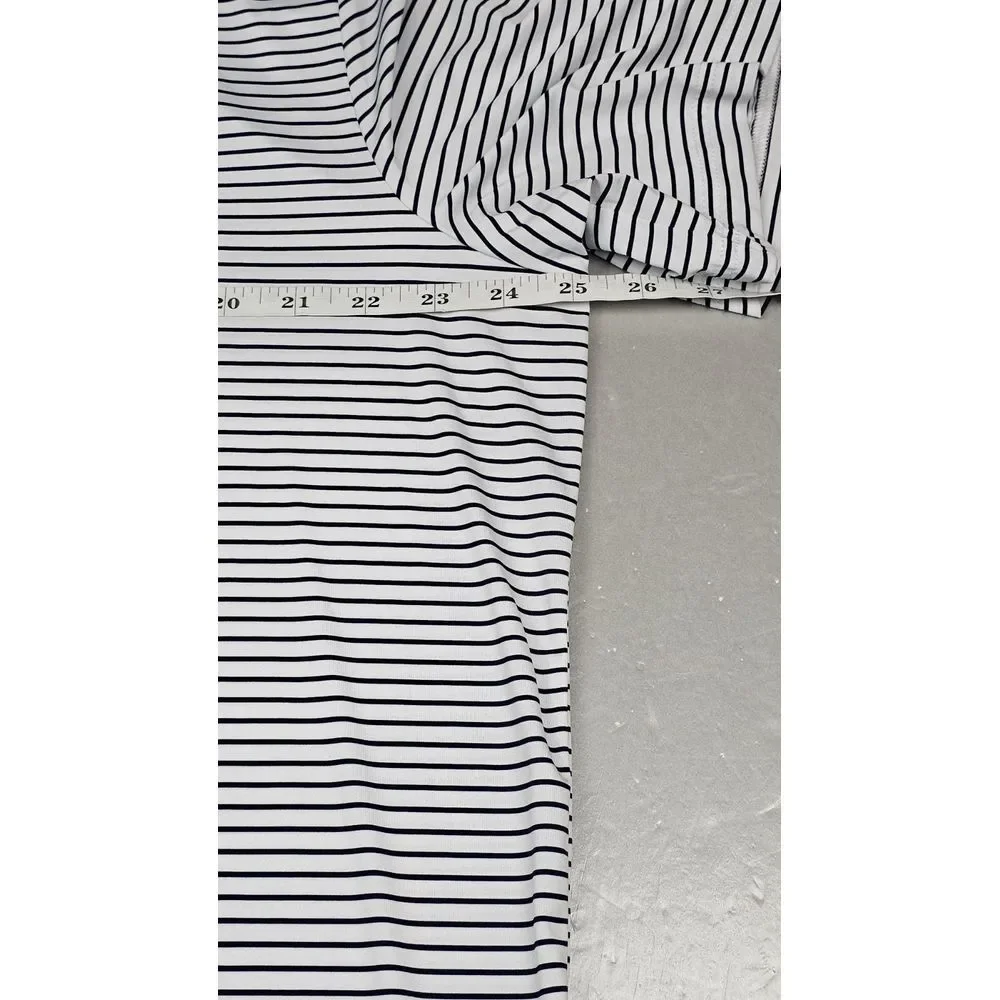 RLX Ralph Lauren Polo Shirt Mens XL. Shadow Glen GC White‎ Black Striped.